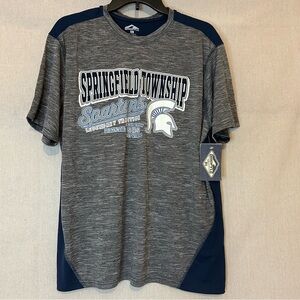 Springfield Township Spartans Gray and Blue Men's Tee